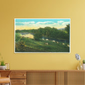 MaineView of Koeien Homeward Bound Canvas Afdruk (Insitu (Woonkamer))