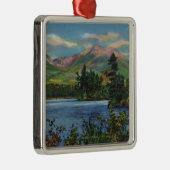 MaineView of Mount Katahdin and Daicey Pond Metalen Ornament (Rechts)