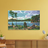 MaineView of Squaw Mountain and Moosehead Lake Canvas Afdruk (Insitu (Woonkamer))