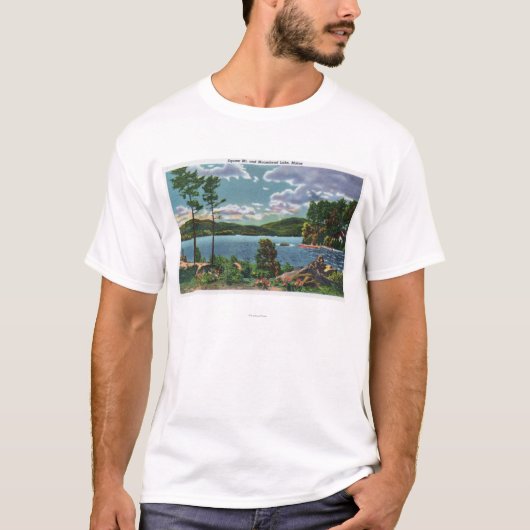 MaineView of Squaw Mountain and Moosehead Lake T-shirt (Voorkant)