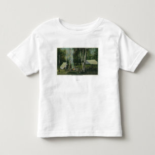 MaineView van een Campground in de Maine Bossen Kinder Shirts