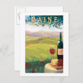 MaineWine Country Scene Briefkaart (Voorkant / Achterkant)