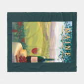 MaineWine Country Scene Fleece Deken (Voorkant (Horizontaal))