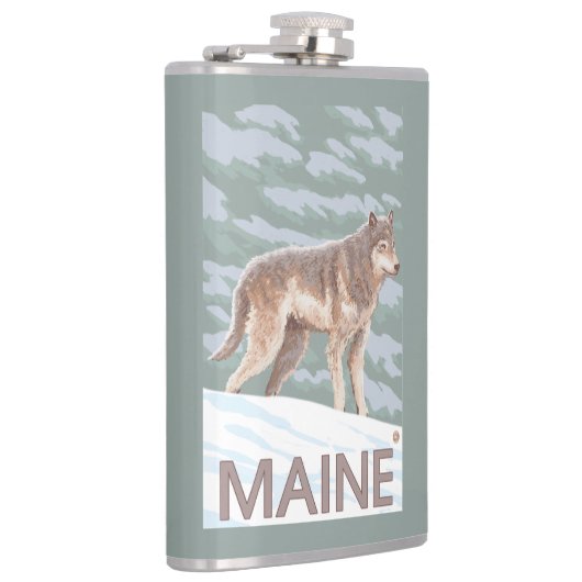 MaineWolf Scene Heupfles (Rechts)