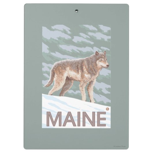 MaineWolf Scene Klembord (Achterkant)