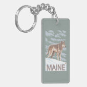 MaineWolf Scene Sleutelhanger (Voorkant Links)