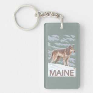 MaineWolf Scene Sleutelhanger