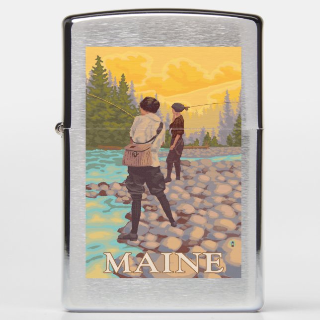 MaineWomen Fly Fishing Scene (Voorkant)