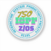 Mainframe TSO-ISPF interactief systeem sticker (Voorkant)