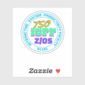 Mainframe TSO-ISPF Interactive System Sticker (Feuille)