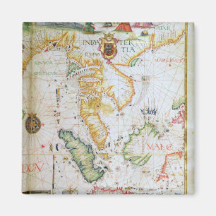 Mainland Zuidoost-Azië, detail van wereldatlas Magneet