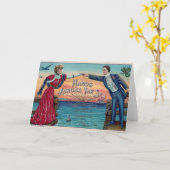 Mains à travers la carte de note de mer (Fleur jaune)