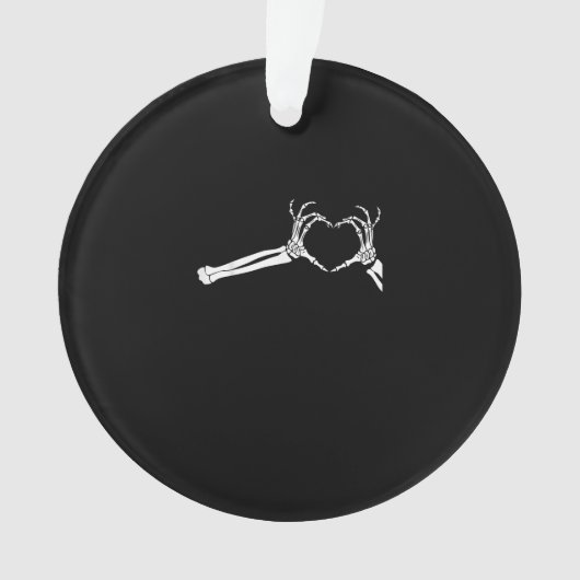 Mains Coeur Squelette Drôle. Halloween Costume pea (devant)