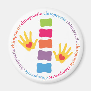 Mains de chiropractie et aimant d'épine