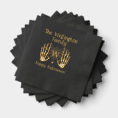 Mains de squelette Toile d'araignée Nom initial Ha (Insitu (empilé))