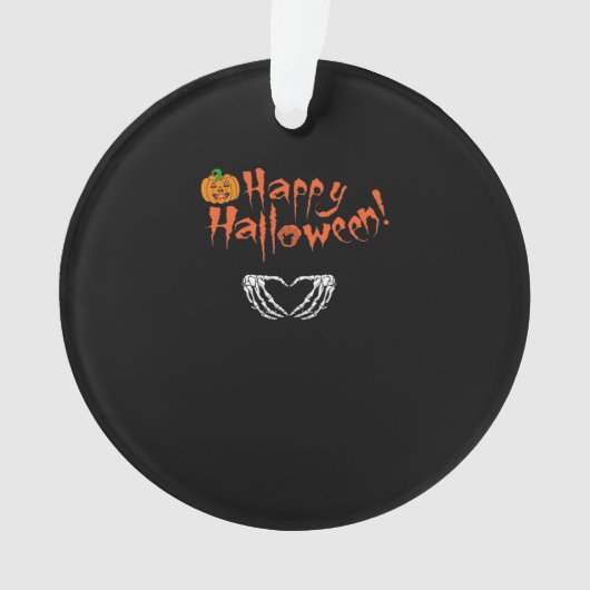 Mains éffrayantes de squelette. Joyeux Halloween. (devant)