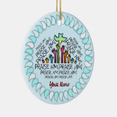 Mains Louez-Le Ornement chrétien (Droite)