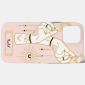 Mains Mystiques, coque iphone Vintage d'illustrati (Verso (horizontal))