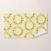 Mains peintes colorées *Couleur personnalisable* (Serviette à main)