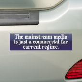 Mainstream media-Bumpersticker Bumpersticker (Op auto)