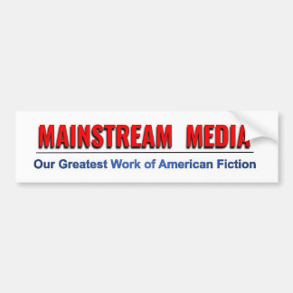 Mainstream mediafunctie-Bumpersticker Bumpersticker