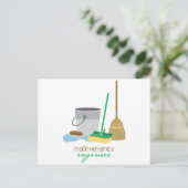 Maintanance Engineer Briefkaart (Staand voorkant)