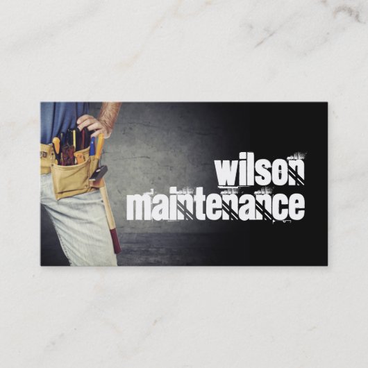 Maintenance, Carte de visite Handyman (Devant)