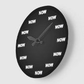 Maintenant Horloge (Noir Avec Gris Sombre) (Angle)