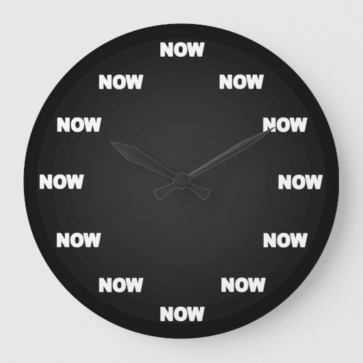 Maintenant Horloge (Noir Avec Gris Sombre) (Recto)