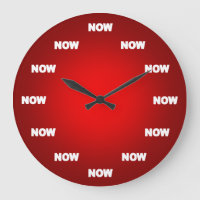 Maintenant horloge (rouge)
