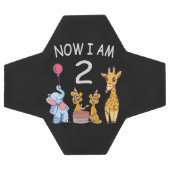 Maintenant, j'ai 2 ans 2e anniversaire au Zoo (Plat)