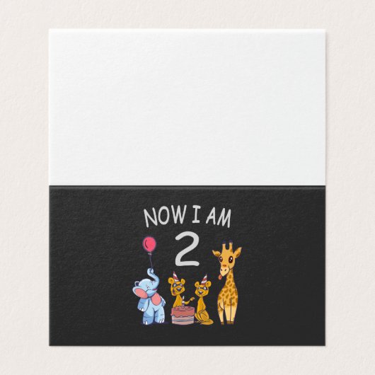 Maintenant, j'ai 2 ans 2e anniversaire au Zoo Baby (Outside Unfolded)