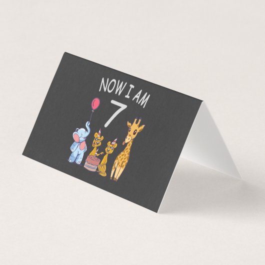 Maintenant j'ai 7 ans Anniversaire 7 ans au Zoo (Front)