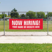 MAINTENANT l'embauche grande bannière extérieure p (En situation)