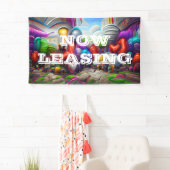 Maintenant location personnalisée Bannière Vinyl 3 (En situation)