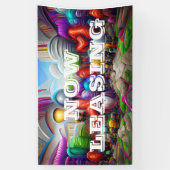 Maintenant location personnalisée Bannière Vinyl 3 (Vertical)