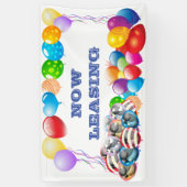 Maintenant location personnalisée Bannière Vinyl 3 (Vertical)