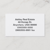 "Maintenant montrant" le carte de visite (Dos)