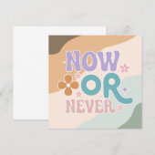 Maintenant ou jamais | Carte de devis Inspiration (Devant / Derrière)