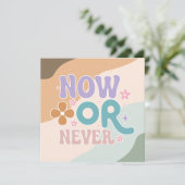 Maintenant ou jamais | Carte de devis Inspiration (Debout devant)
