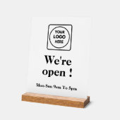 Maintenant ouvrir le logo | Panneau Heures d'ouver (Angle)