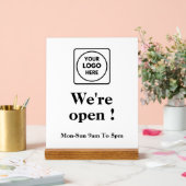 Maintenant ouvrir le logo | Panneau Heures d'ouver (Mariage)