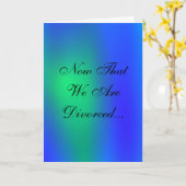 Maintenant Que Nous Sommes La Carte Divorcée (Fleur jaune)