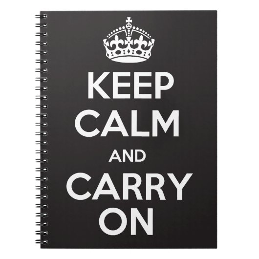Maintenez calme et continuez le carnet (Devant)