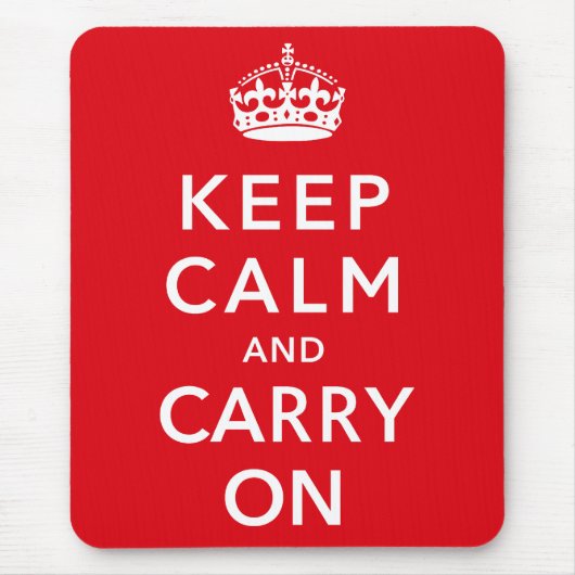 Maintenez calme et continuez le tapis de souris (Devant)