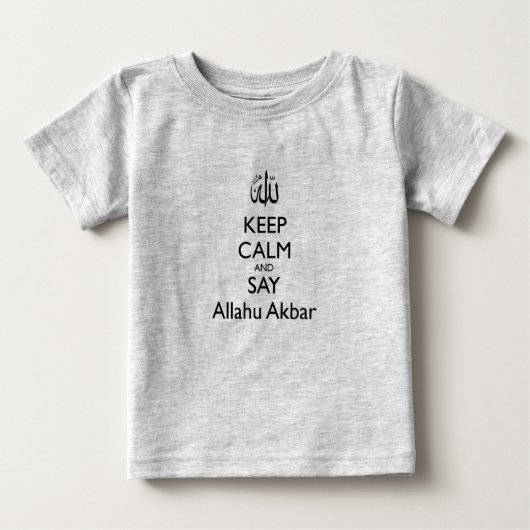 Maintenez calme et dites Allahu Akbar le T-shirt (Devant)