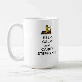 Maintenez calme et portez la tasse de Stephano