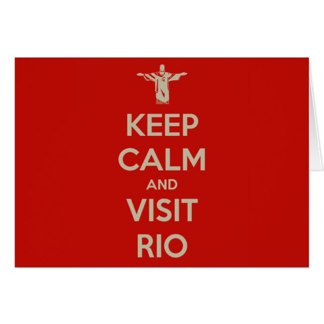 Maintenez calme et visite Rio (Devant horizontal)