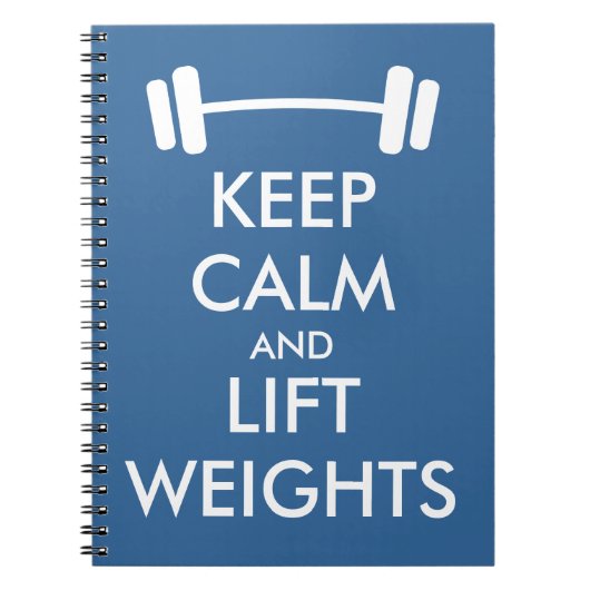 Maintenez journal calme et d'ascenseur de poids de (Devant)