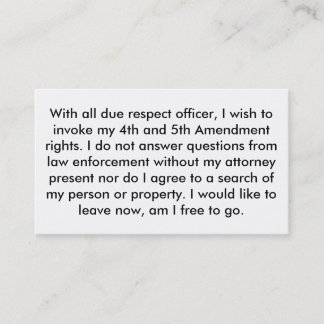 Maintenez l'ordre les 5èmes cartes d'amendement